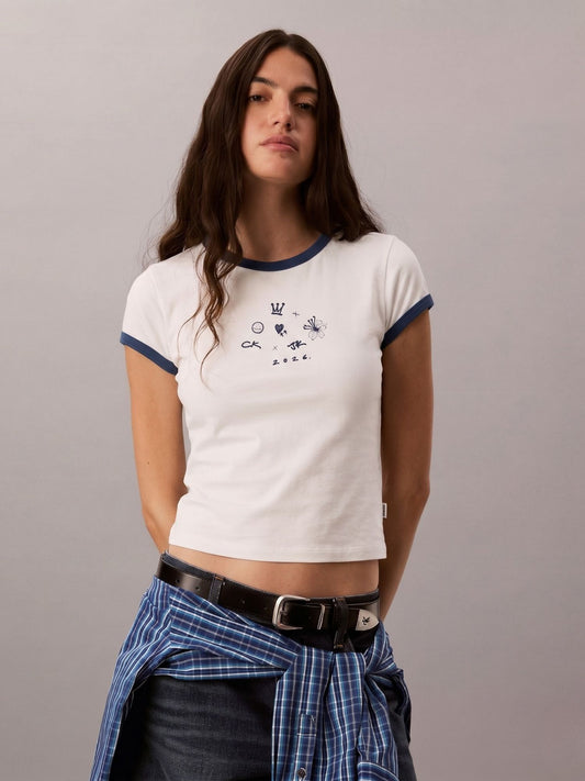 JUNG KOOK x CK RINGER BABY TEE